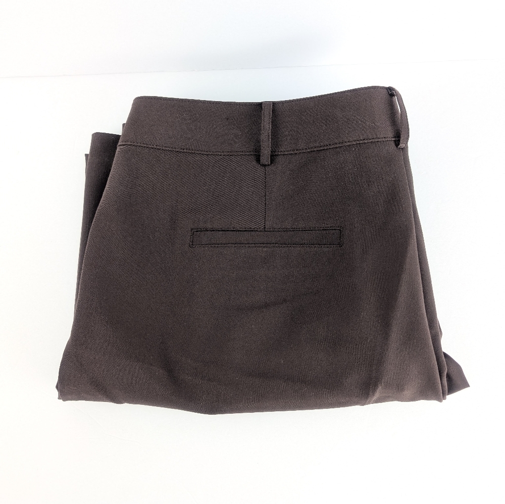 Loft Outlet Brown Dress High Rise Palazzo Pants (Size: Petite 16)